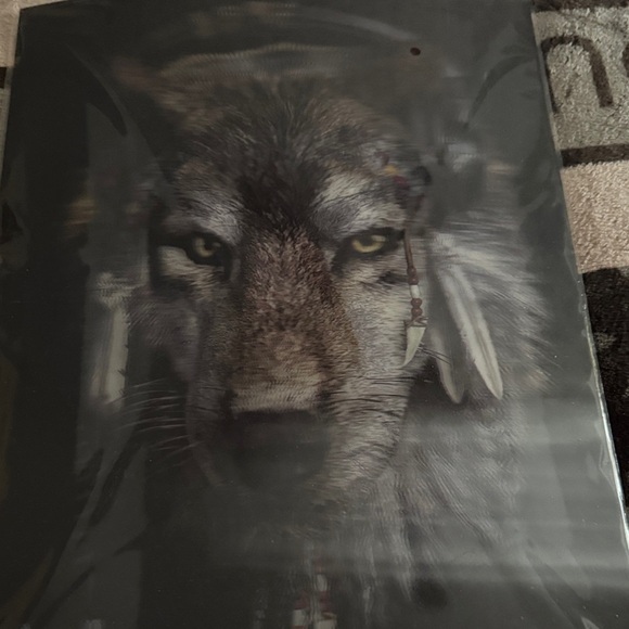 3D Art Other - Majestic Wolf Wall Art in Black and Gray